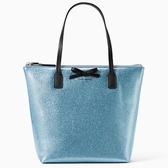 kate spade Handbags - Kate Spade mavis street jeralyn Blue Glitter Tote